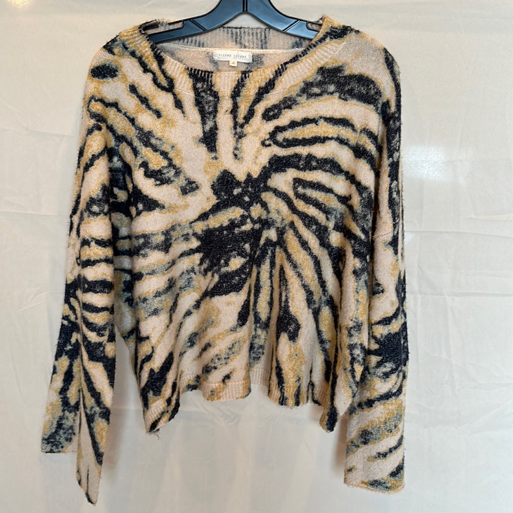 Gilded Intent bell sleeve cropped sweater